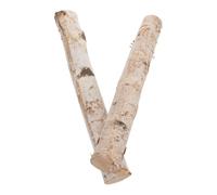 Healeved 2 Pezzi Tronchetto in Legno di Betulla Naturale, per Decorazioni e Artigianato, Display Interno, Eventi a Tema e Feste Natalizie