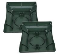 Healeved 2 Pezzi Vassoio Base in Plastica per Composizioni Floreali Schiuma Verde Versatile e Facile da Usare per Decorazioni Floreali ed Eventi Come Matrimoni e Conferenze