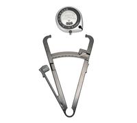 Healeved 2 Pz Set di clip grasse kit prodotti grasso portatile plicometro misuratore grasso corporeo tester grasso bmi boday misuratore di grasso bmi nastro in fibra di Black
