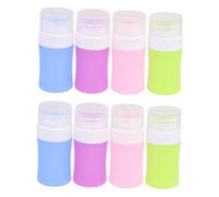 Healeved 2 Set Di Flaconi Per Il Trucco in Silicone Da 38 Ml Contenitori Portatili Ed Ermetici Per Prodotti Di Bellezza E Della Pelle Da Viaggio 4 Pezzi*2
