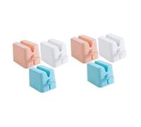 Healeved 2 Set Di Spremi-dentifricio in Plastica Estrusore Per Tubi Facciali Manuale Bianco Organizza Il Tuo Lavandino 3 Pezzi * 2