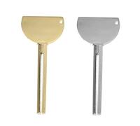 Healeved 2 Spremi-dentifricio in Acciaio Inossidabile Pressatori Per Tubi Metallici Per La Bellezza Dei Design Con Mini Fori Nero E Grigio