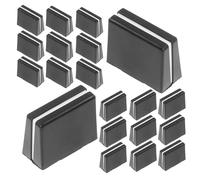 Healeved 20 Pezzi 20 Pezzi Tappi per Manopole Fader Mixer 4mm in Plastica Neri, Coperture Scorrevoli di Ricambio per Console Audio, Accessori per Controllo Audio in Studio ed Eventi