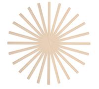 Healeved 20 Pezzi Bastoncini di Legno Tondi Naturali Bastoncini Grezzi per Fai da Te Tasselli Legno per Artigianato Progetti Creativi e Decorazioni Manuali