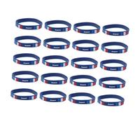 Healeved 20 Pezzi Braccialetto Resistente ed Elastico con Bandiera in Silicone per Eventi Sportivi e Appassionati di Calcio