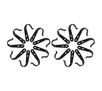 Healeved 20 Pezzi gancio a muro per camera da letto appendiabiti da parete ganci a muro per armadio gancio per appendere lo zaino per cucina Ganci da parete per ingresso Black