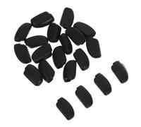 Healeved 20 Pezzi Naselli in Silicone Nero per Occhiali e Occhiali da Sole Funzione Antiscivolo e Distribuzione del Peso per Attività All'aperto e Movimenti Quotidiani
