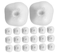 Healeved 20 Pezzi Palla di Polistirolo a Forma di Melograno Bianca, Versatile e Resistente alla Deformazione, per Decorazioni Creative e Progetti Scolastici Aspetto Realistico