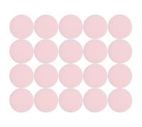 Healeved 20 Pezzi Puff Cipria in Velluto con Nastro Dischetti Fissanti Riutilizzabili per Make-up Viso Opaco Lunga Tenuta Spugna Compatta Portatile per Controllo Olio e Applicazione