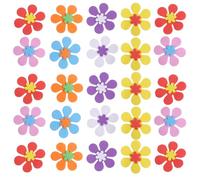 Healeved 200 Adesivi Autoadesivi a Forma di Fiore in Eva Morbida Non Tossica, Set da 200 Pezzi per Lavori Artigianali, Scrapbooking e attività Creative