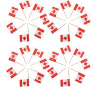 Healeved 200 Bandierine per Feste Stuzzicadenti in Carta 65mm, Decorazioni Delicate per Cupcake Multifunzione, Accessori per Feste e Decorazione Torte per Eventi e Carnevali