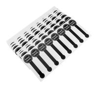 Healeved 200 Pezzi Etichette Adesive Nere per Sigillo, Carta, Stile Font Casuale