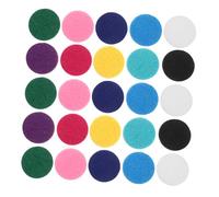 Healeved 200 Pezzi Mini Round Diffuser Pads in Nonwoven Fabric Unscented Essential Oil Perfume Refill Mats For Aromatherapy Locket Necklace Portable For Home Office Travel