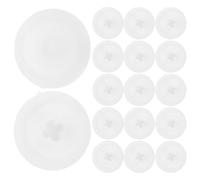 Healeved 200 Pezzi Tappi Coprivite Rotondi Bianchi da 12 MM in Plastica per Mobili da Cucina e Armadietti Copertura Testa a Croce per Viti Accessori Fai da Te per Arredamento