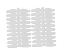 Healeved 20pezzi Assorbenti Antisudore per Pancia Cerotti Assorbenti per Sudore Ascellare Protezioni per Sudore Sotto la Pancia Adatti per Donne per Allenamento Corsa Stile Et Bianco