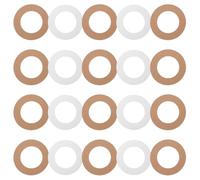 Healeved 20pezzi Cuscinetti di Carta per Scaldacera Collari Protettivi per Ceretta Depilatoria Design Seghettato Usa e Getta Impermeabili Adatti per Macchine per Cera