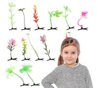 Healeved 20pezzi Pz Fermagli Per Germogli Di Soia Fermaglio Per Capelli Forma Di Germoglio Fermagli Per Germogli Da Festival Accessori Per Capelli Da Festa Forcine Per Piante