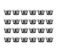 Healeved 24 Pezzi Involucro per Cupcake Halloween Ragnatela Nero in Carta, Decorazione Creativa per Dolci, per Feste e Momenti in Cucina