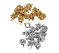 Healeved 24 Pezzi Perline Pendenti a Forma di Serpente Antiche in Metallo Ciondoli per Bracciali e Collane Fai da Te Unisex Accessori Gioielli Simbolo Fortuna e Design Elegante