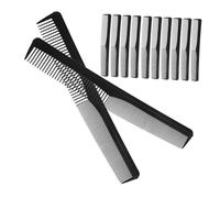 Healeved 25pezzi Pettine Denti Larghi e Fini Per Capelli Ricci Pettine Da Taglio Denti Fini e Larghi Per Tagli Di Precisione Per Capelli Spessi Punta Di Separazione