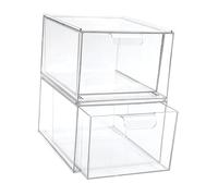 Healeved 2pezzi Astuccio Trasparente Per Cosmetici Scatola Trucchi Per Organizer Per Trucchi Da Scrivania Box Portaoggetti e