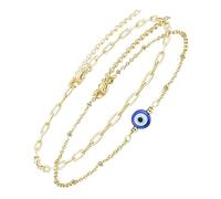 Healeved 2Pezzi Bracciale Evil Eye Regolabile Braccialetti per Accessorio Versatile per Ogni Outfit
