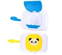 Healeved 2pezzi Contenitori Per Salviettine Umidificate Per Tissue Design e Facile Usare e Colori Blu e Giallo