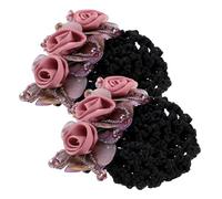 Healeved 2pezzi Copri Chignon Per Retina Per Di Fermaglio Per Chignon Accessori Per Acconciature Raccolte Adatto Diversi Stili Di