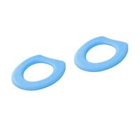 Healeved 2pezzi Coprisedile Eva e Morbido Copertura Riscaldante Per Wc Adatta Tutti Bagni Facile Applicazione Colore Blu