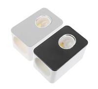 Healeved 2pezzi Dispenser Dentifricio Automatico Interfaccia in Abs di Adattabile Tutte le Dimensioni di Dentifricio Design Rimovibile Tracce per Superfici in Piastrelle Marmo