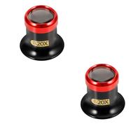 Healeved 2pezzi Lente Ingrandimento Professionale Per Riparazioni Orologi e Gioielli Leggera Cinghie Rimovibili Ottima Per Utilizzo Manuale e Manutenzione