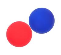 Healeved 2pezzi Pallina Massaggiante in Silicone Per Muscoli Piedi e Esercizi Di Yoga Fitness e Riabilitazione Comoda e Portatile in Rosso e Blu