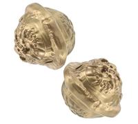 Healeved 2pezzi Palline Per Esercizi Manuali in Ottone Attrezzatura Per Presa Manuale Strumento Per Allenamento Delle Dita Miglioramento Della Funzionalità Della Mano Design Decorativo Form