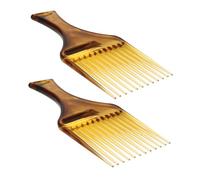 Healeved 2pezzi Pettine Denti Larghi in Plastica Per e Pettini Per e Afro Pettine Districante Per Spessi e Lunghi Styling Dei