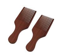 Healeved 2pezzi Pettine Legno Denti Lunghi Per Lisci Strumento Per Styling Pratico e Massaggio Accessorio Per Uomo e Donna Per Uso Quotidiano