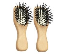 Healeved 2pezzi Pettine Per Capelli Massaggiante Paletta in Legno Spazzola Per Capelli Antistatica Per Capelluto Pettine Districante Per Con Setole Naturali Spazzola Per Parrucche Sintetich