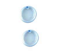 Healeved 2pezzi Scatola Rotante Portatile Per Dentiere Contenitore Leggera e Resistente Blu Per Uso Quotidiano e Occasionale