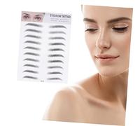 Healeved 2pezzi Sopracciglia Finte Adesive Artificiali e Donna Tipo Strumento Per Sopracciglia Facile Da Usare
