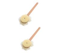 Healeved 2pezzi Spazzola Con Manico Lungo Rete Mesh Scrub Esfoliante Ergonomico Per Bagno Facile Da Appendere Materiale Morbido e Confortevole Per La