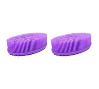Healeved 2pezzi Spazzola Da Bagno Silicone Alimentare Per Massaggio e Pulizia Corpo Scrubber Per Con Struttura Tentacoli Facile Da Usare e Portatile Perfetta Per Massaggi Familiari
