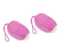 Healeved 2pezzi Spazzola Da Bagno Silicone Con Funzione Di Immersione Automatica Accessorio Per Doccia e Pulizia Della Senza Sapone
