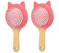 Healeved 2pezzi Spazzola per Capelli Districante Pettini Forma di Orecchie di Gatto Massaggiante per Ragazza Ragazze Donne Pettinarsi senza Sforzo