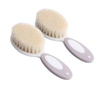 Healeved 2pezzi Spazzola per Capelli in Lana per Ragazzo Ragazza Ragazza da Spazzola per Shampoo per Cura del Ragazzo Design Testa Rotonda Materiale per Pulizia dei Capelli per Viaggi