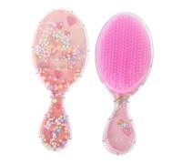 Healeved 2pezzi Spazzola Per Capelli Unicorno Per Bambine Pettine Rosa Grafica Di Fenicotteri Cuscinetto Massaggiante Rosa Tecnologia Anti-nodo Impugnatura Ergonomica Adatta Ai Ragazzo