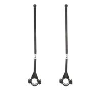 Healeved 2Pezzi Supporto Portabandiera per Manubrio Bicicletta, ABS e Fibra di Vetro, Nero, per Bandiere Nazionali, per Pubblicità, Sicuro e Affidabile