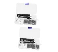 Healeved 2sets Kit Riparazione Cacciavite e Naselli Regolabili Set Accessori Per Riparazione Eyeglass e Nasali Per Montature e Sunglasses