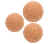 Healeved 3 palline da massaggio in sughero per la terapia dei punti trigger - Strumento per il recupero dei tessuti profondi Rullo per massaggio yoga 8/9/10 cm portatile per schiena, collo e piedi