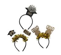 Healeved 3 Pezzi Accessori per Laurea Cerchietti con Mini Cappello Creativo per Eleganti Decorazioni per Eventi Primaverili