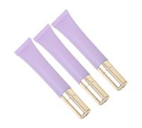 Healeved 3 Pezzi Bottiglia di siero crema per gli occhi vuoto portatile spruzzatore idratante Grinza Distributore di da Riutilizzabile tubetti di crema vuoti pp Viola,porpora