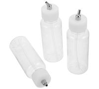 Healeved 3 Pezzi Bottiglia di Vernice per Aerografo in Plastica 80cc Sifone | Contenitore per Miscelare e Conservare Colore, Adatto a Studio e Uso Esterno, Manutenzione Semplice